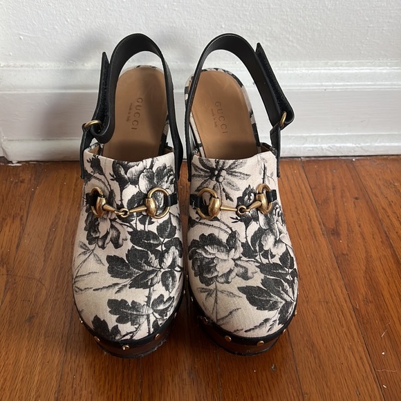 Rare Gucci Floral clogs size 38 - Picture 2 of 5